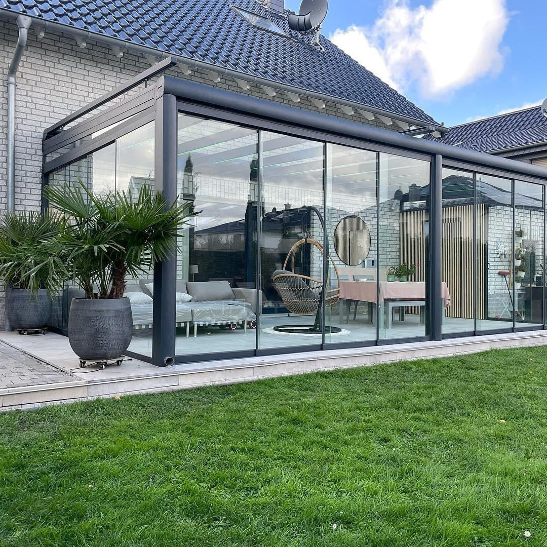 4-Rail Glazen Schuifwand